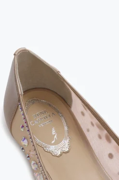 Per Le Invitate|Per Le Damigelle^Rene Caovilla Ballerina Cinderella Champagne 10 ROSA