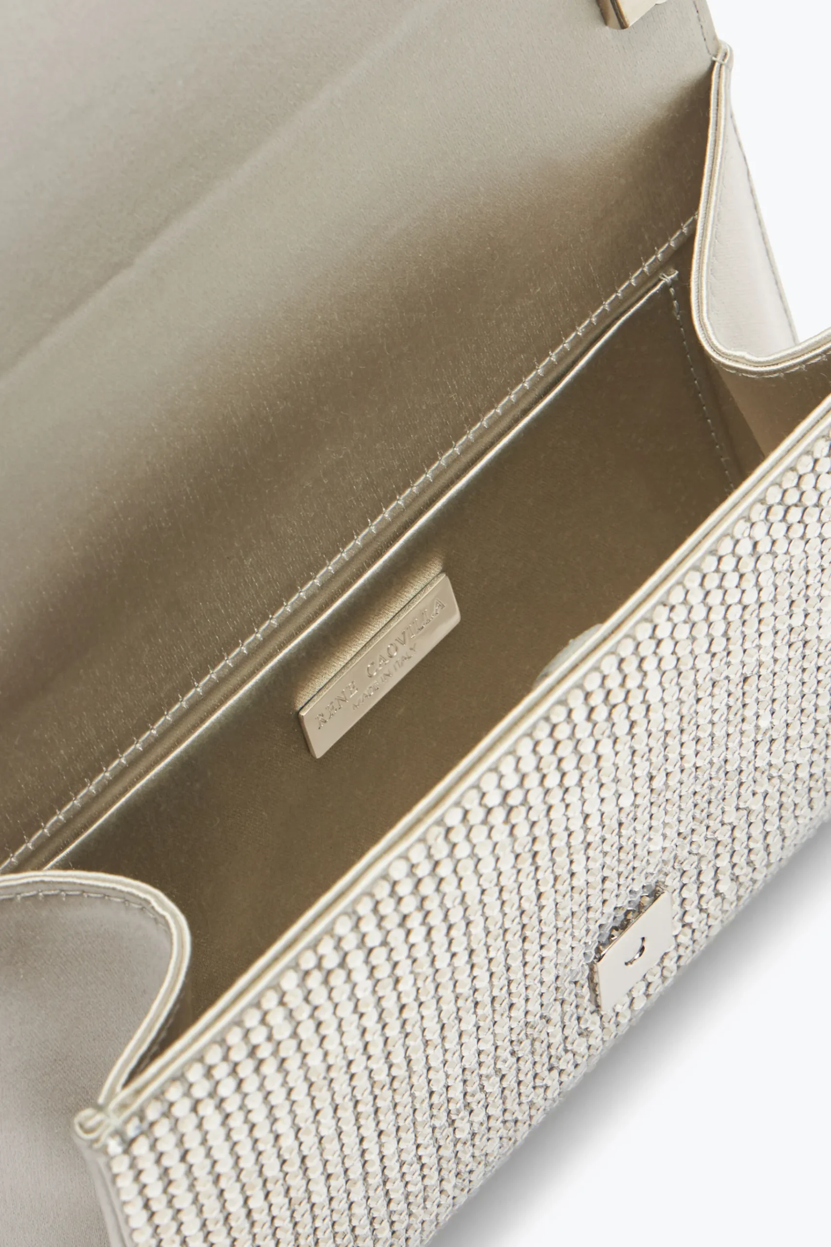 Clutch|Clutch^Rene Caovilla Clutch Gioiello Argento Aida Grigio