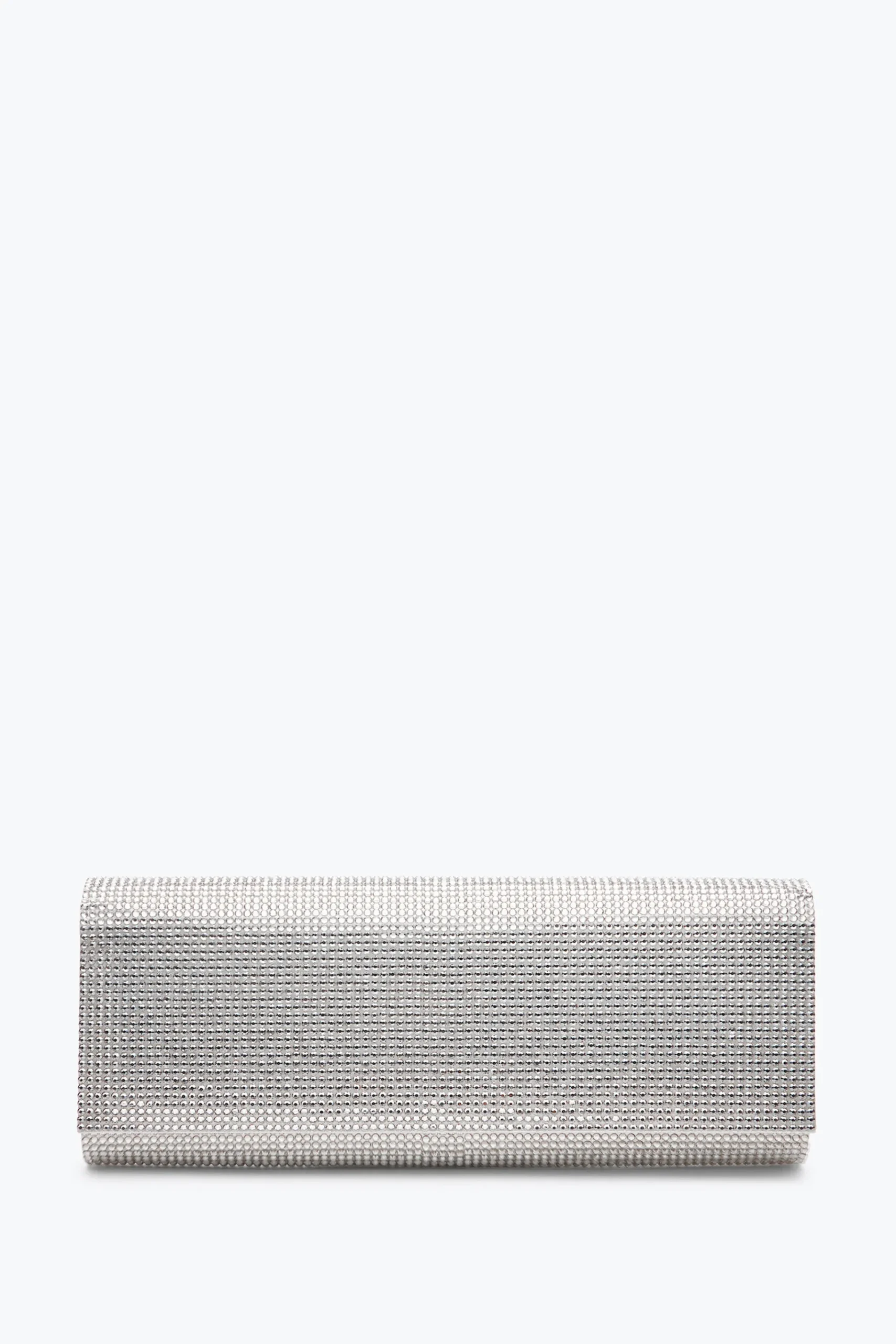 Clutch|Clutch^Rene Caovilla Clutch Zafira Con Cristalli All-Over Argento