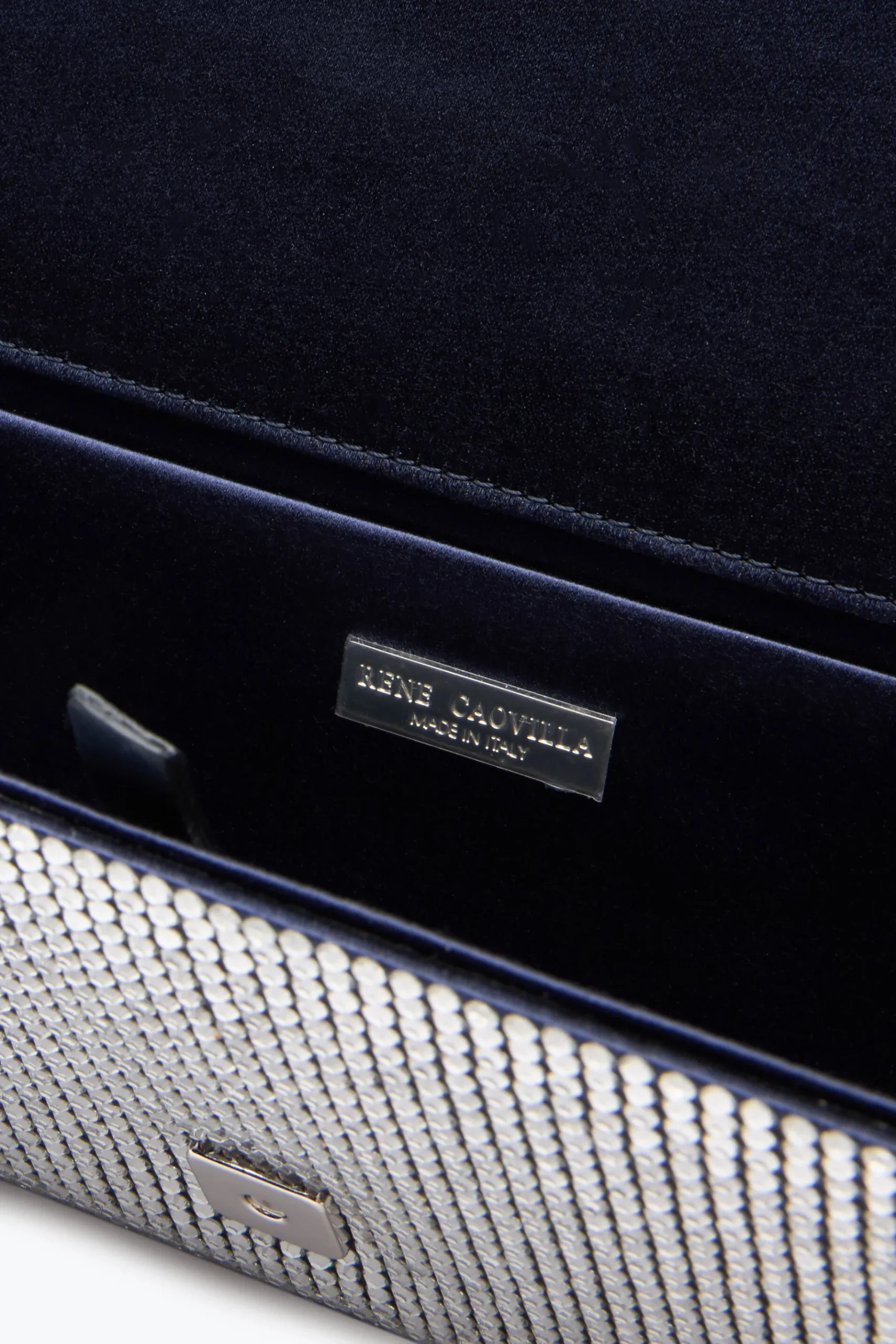 Clutch|Clutch^Rene Caovilla Clutch Zafira Con Cristalli All-Over Blu