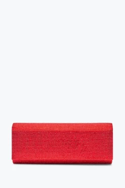 Clutch|Clutch^Rene Caovilla Clutch Zafira Rossa Con Cristalli All-Over Rosso
