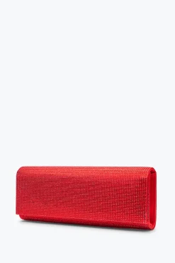 Clutch|Clutch^Rene Caovilla Clutch Zafira Rossa Con Cristalli All-Over Rosso