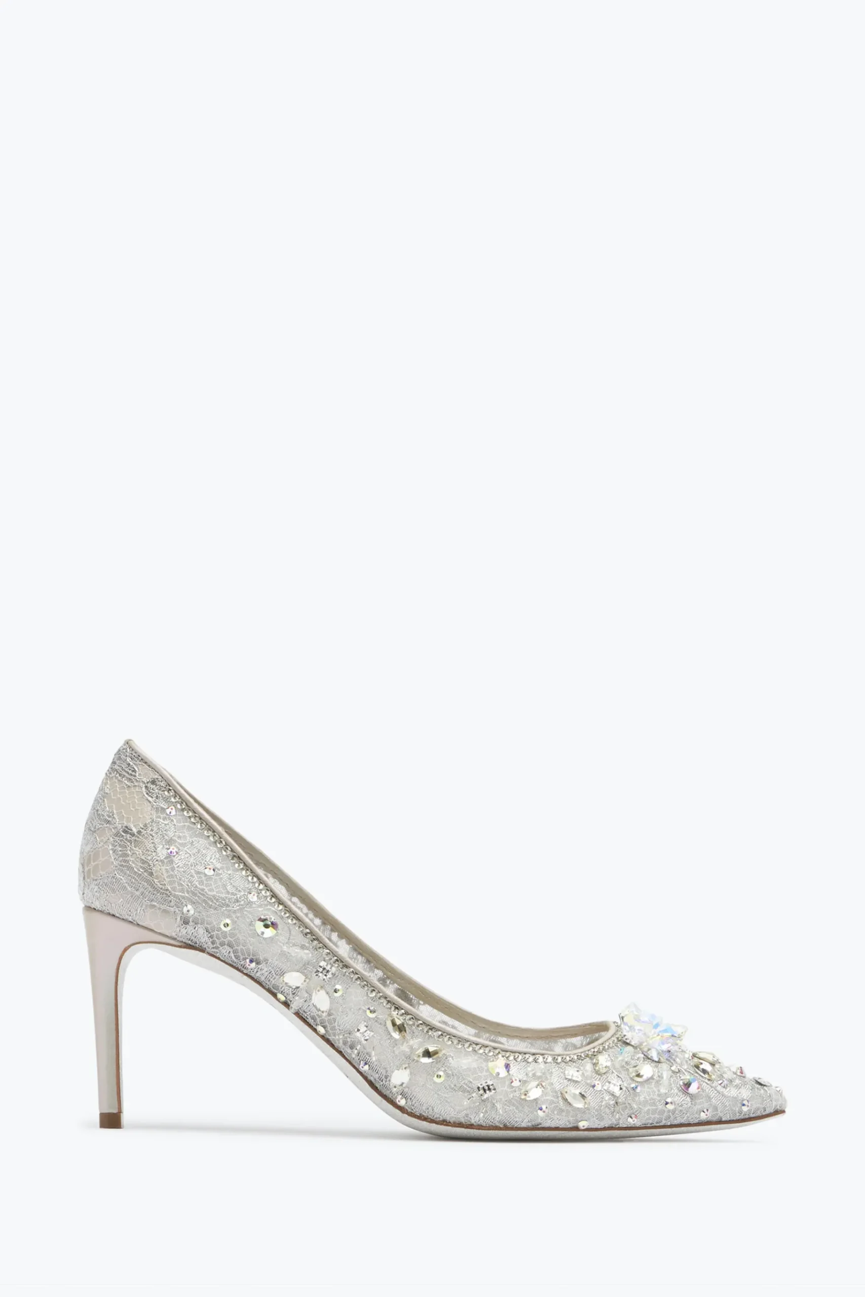 Décolleté^Rene Caovilla Décolleté A Punta Grigie Cinderella 75 Argento