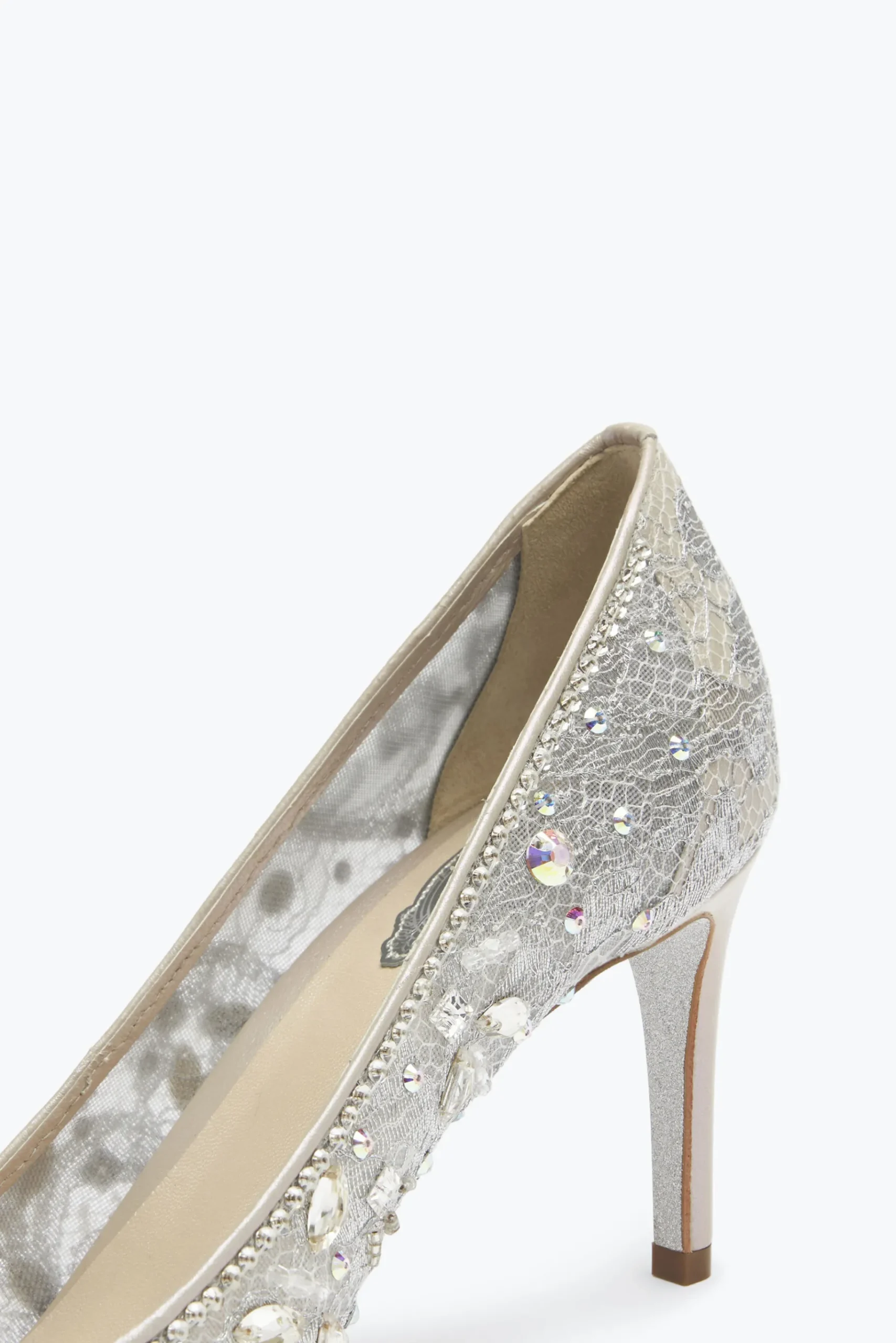 Décolleté^Rene Caovilla Décolleté A Punta Grigie Cinderella 75 Argento