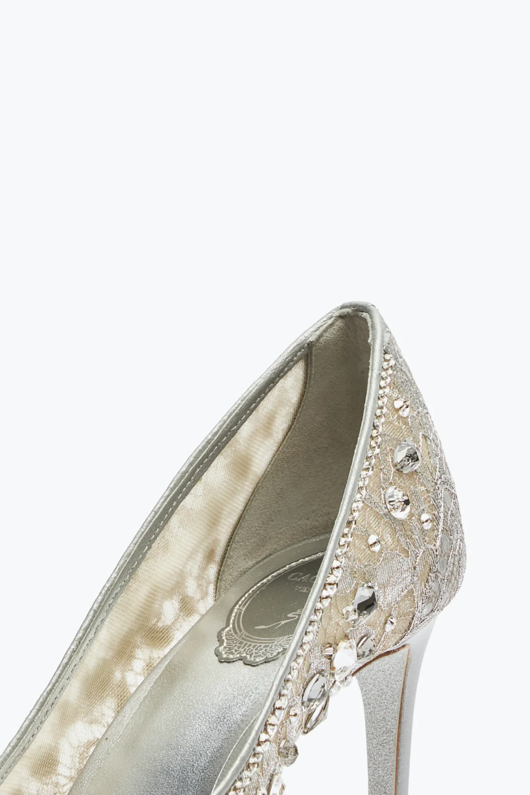 Décolleté^Rene Caovilla Décolleté Cinderella 80 Argento