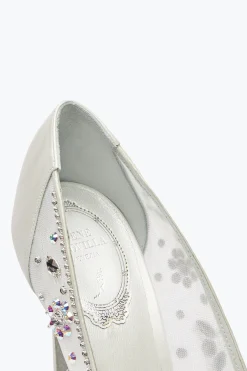 Collezione Sposa|Décolleté^Rene Caovilla Décolleté Cinderella Bianca 105 Bianco