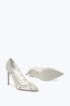 Collezione Sposa|Décolleté^Rene Caovilla Décolleté Cinderella Bianca 105 Bianco