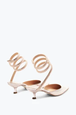 Décolleté^Rene Caovilla Décolleté Cleo Con Cristalli 50 Oro rosa
