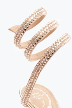 Décolleté^Rene Caovilla Décolleté Cleo Con Cristalli 50 Oro rosa