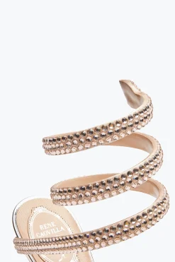 Décolleté^Rene Caovilla Décolleté Cleo Con Cristalli 105 Rosa Cipria