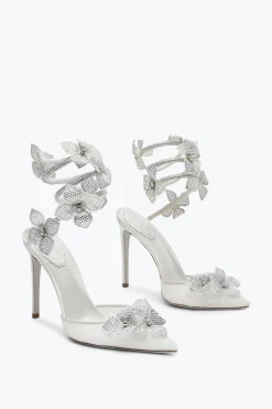 Collezione Sposa|Décolleté^Rene Caovilla Décolleté Floriane Bianca 105 Bianco
