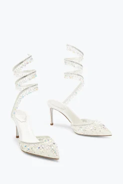 Collezione Sposa|Icone^Rene Caovilla Décolleté Gioiello Bianca Chandelier 75 Bianco