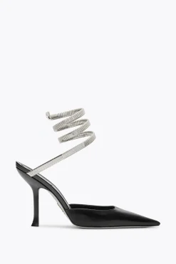 Décolleté^Rene Caovilla Décolleté Juniper Nera E Argento 105 Nero