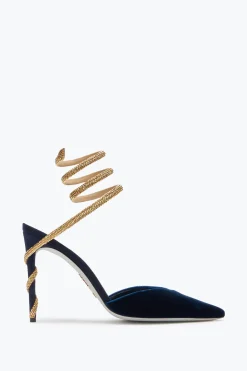 Icone|Décolleté^Rene Caovilla Décolleté Slingback Margot Notte 105 Blu