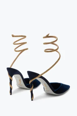 Icone|Décolleté^Rene Caovilla Décolleté Slingback Margot Notte 105 Blu