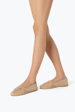 Ballerine E Mocassini^Rene Caovilla ESPADRILLAS EDEN CON CRISTALLI 10 Nude
