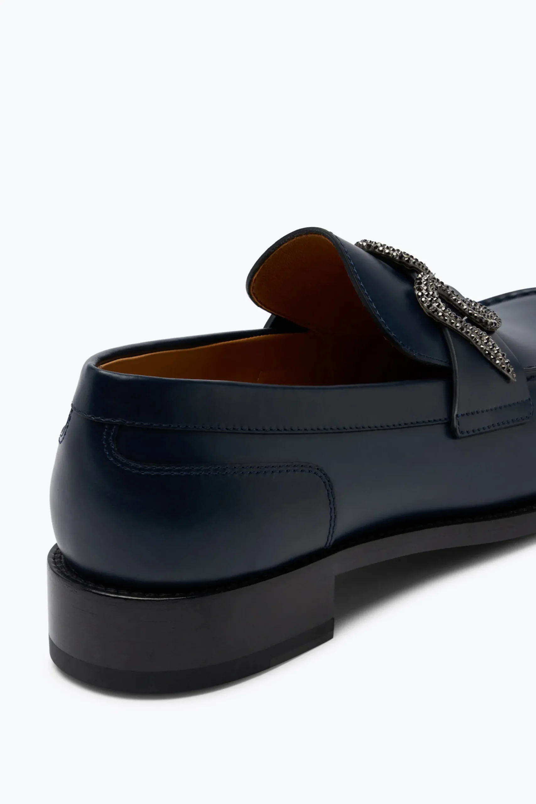Ballerine E Mocassini^Rene Caovilla Mocassino Morgana Con Cristalli Nero Matt 20 Blu