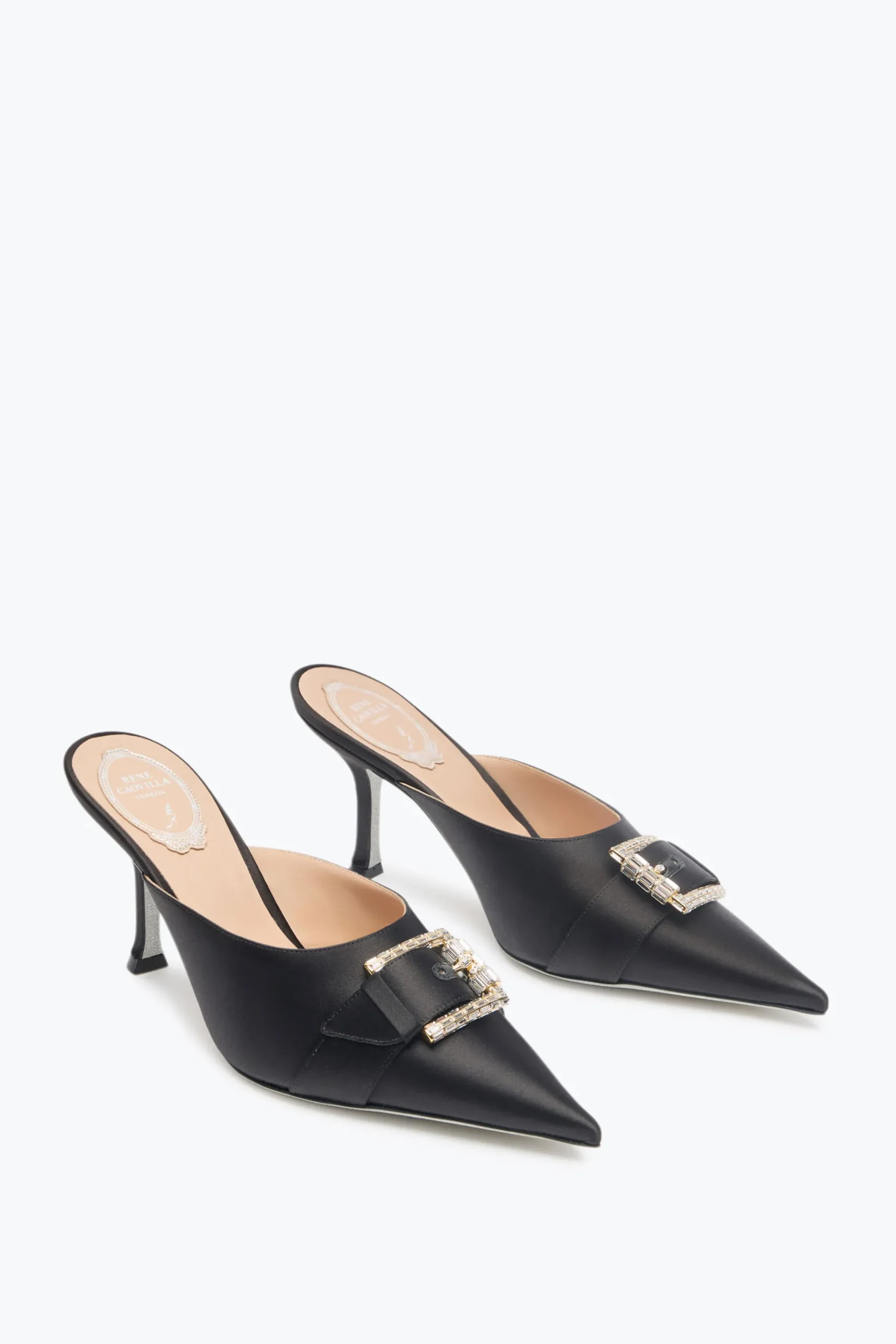 Mule^Rene Caovilla MULE MARTHA NERA 80 Nero