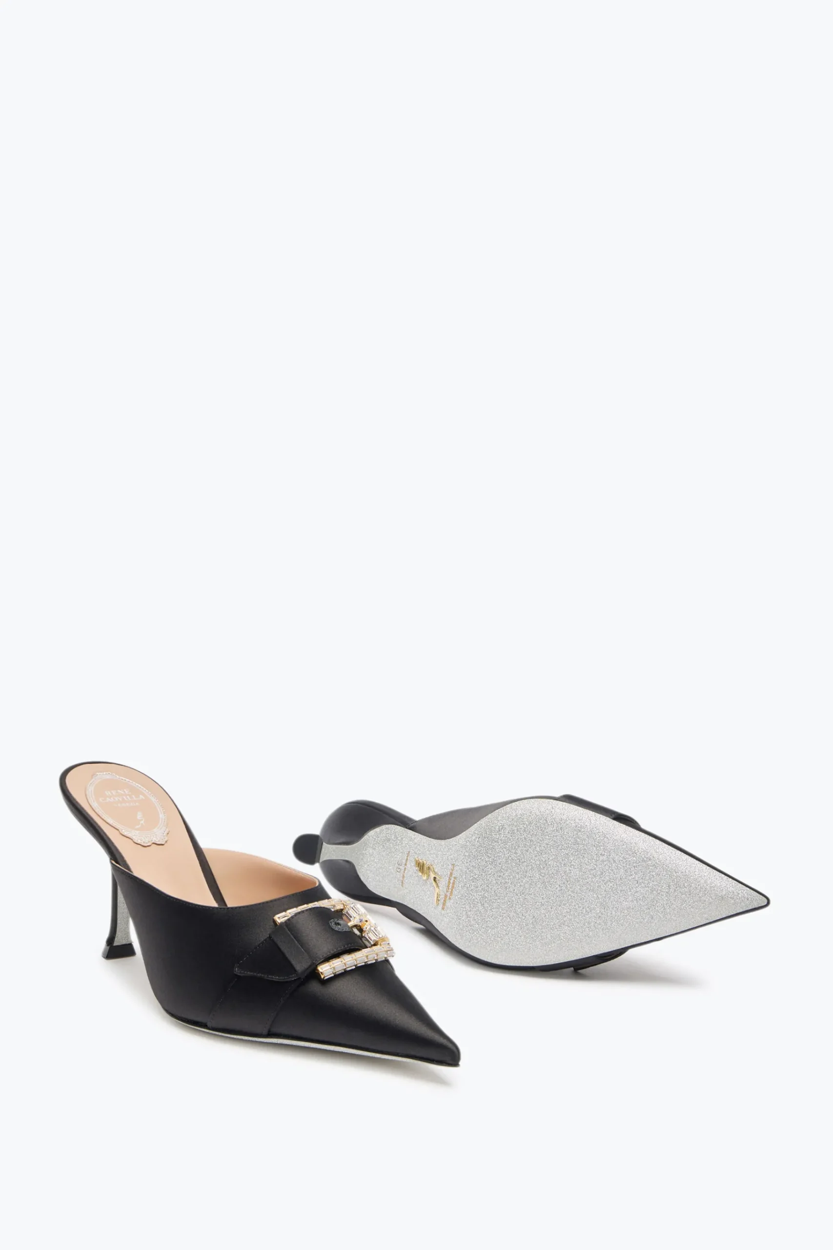 Mule^Rene Caovilla MULE MARTHA NERA 80 Nero