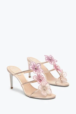 Per Le Invitate|Mule^Rene Caovilla MULE PEACH FLOWER 80 Rosa