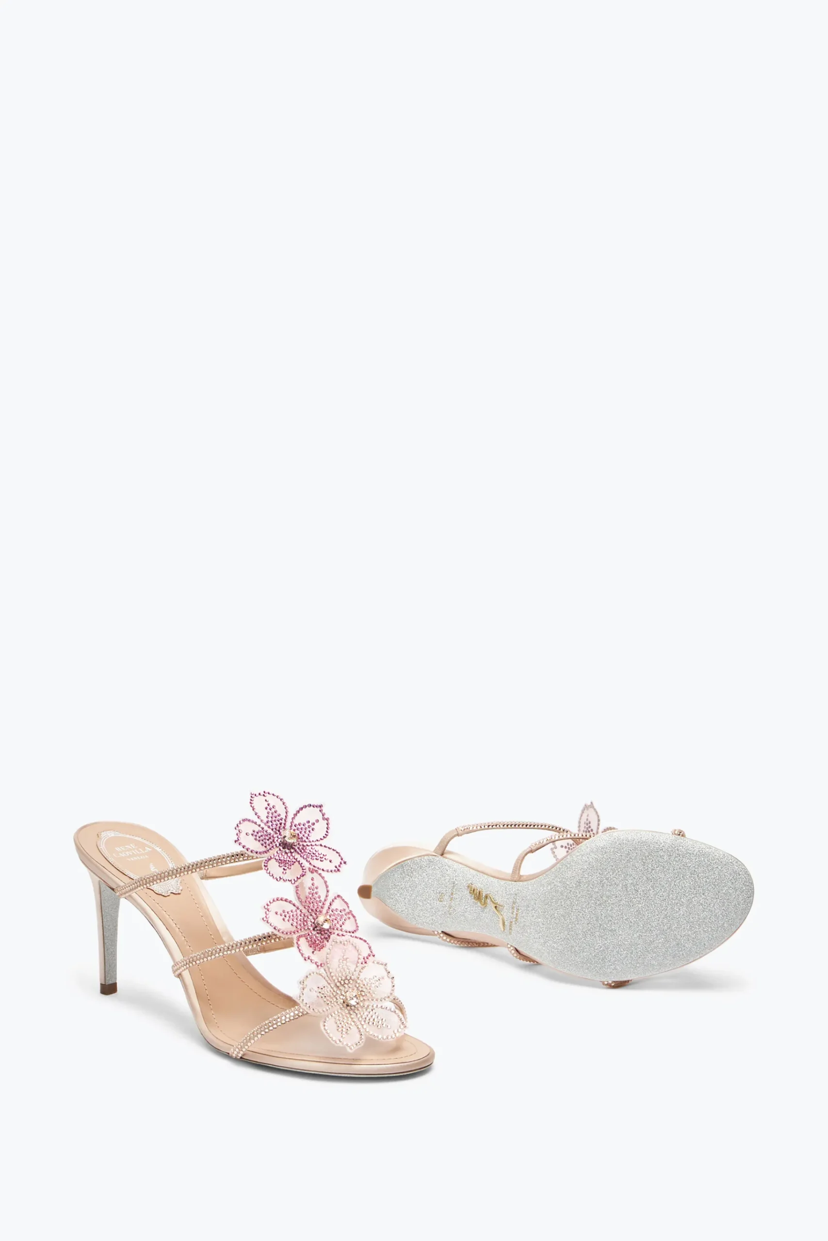 Per Le Invitate|Mule^Rene Caovilla MULE PEACH FLOWER 80 Rosa