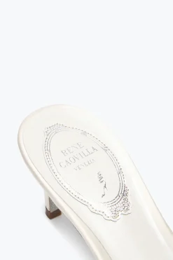 Collezione Sposa|Mule^Rene Caovilla MULE PEARL BIANCA 60 Bianco