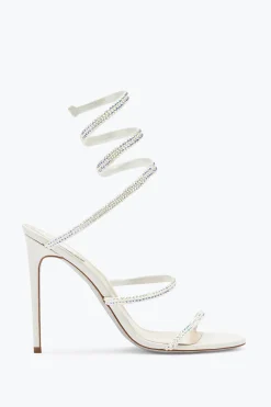 Collezione Sposa|Icone^Rene Caovilla Sandali Eleganti Bianchi Cleo Bianco