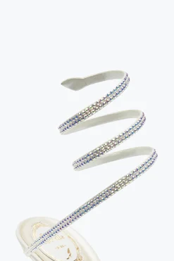 Collezione Sposa|Icone^Rene Caovilla Sandali Eleganti Bianchi Cleo Bianco