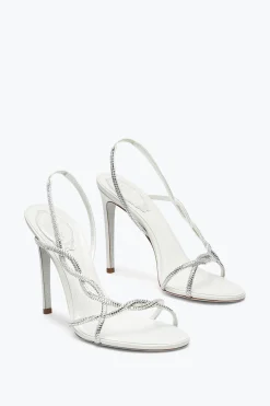 Collezione Sposa|Sandali^Rene Caovilla SANDALO BRAID AVORIO 105 Bianco