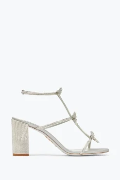 Sandali^Rene Caovilla Sandalo Caterina Argento Con Cristalli 80 Grigio
