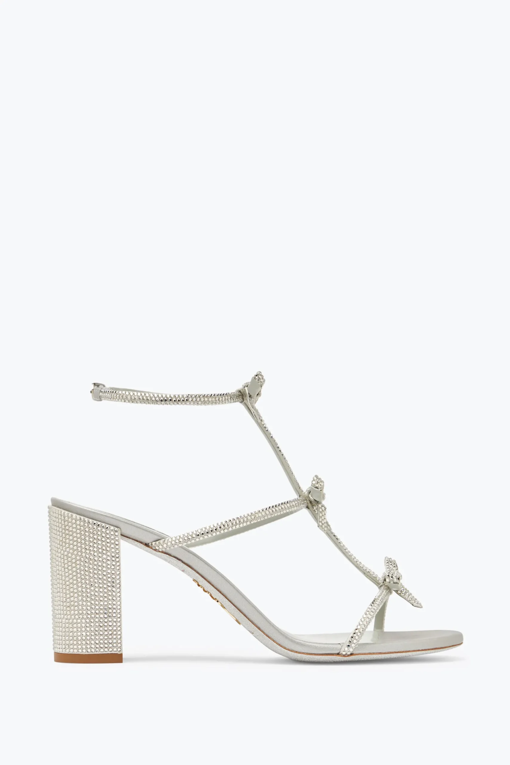 Sandali^Rene Caovilla Sandalo Caterina Argento Con Cristalli 80 Grigio