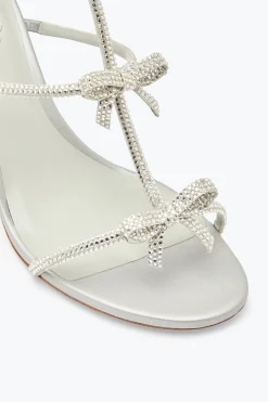 Sandali^Rene Caovilla Sandalo Caterina Argento Con Cristalli 80 Grigio