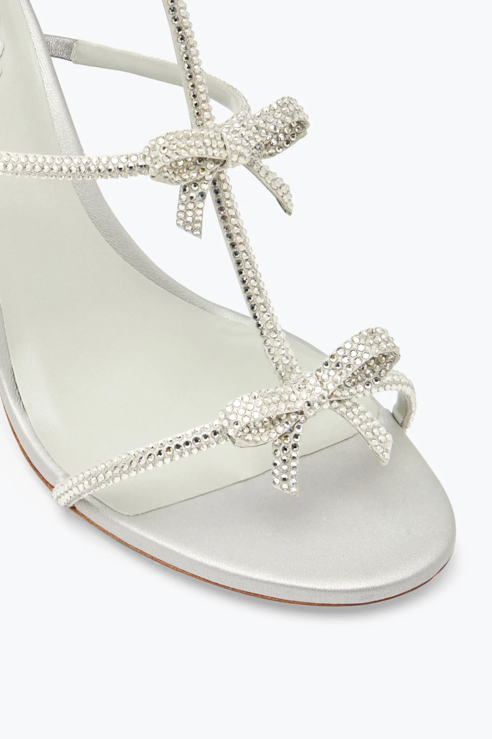 Sandali^Rene Caovilla Sandalo Caterina Argento Con Cristalli 80 Grigio