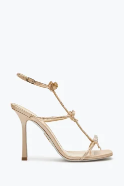 Per Le Damigelle|Sandali^Rene Caovilla Sandalo Caterina Con Cristalli 105 Beige