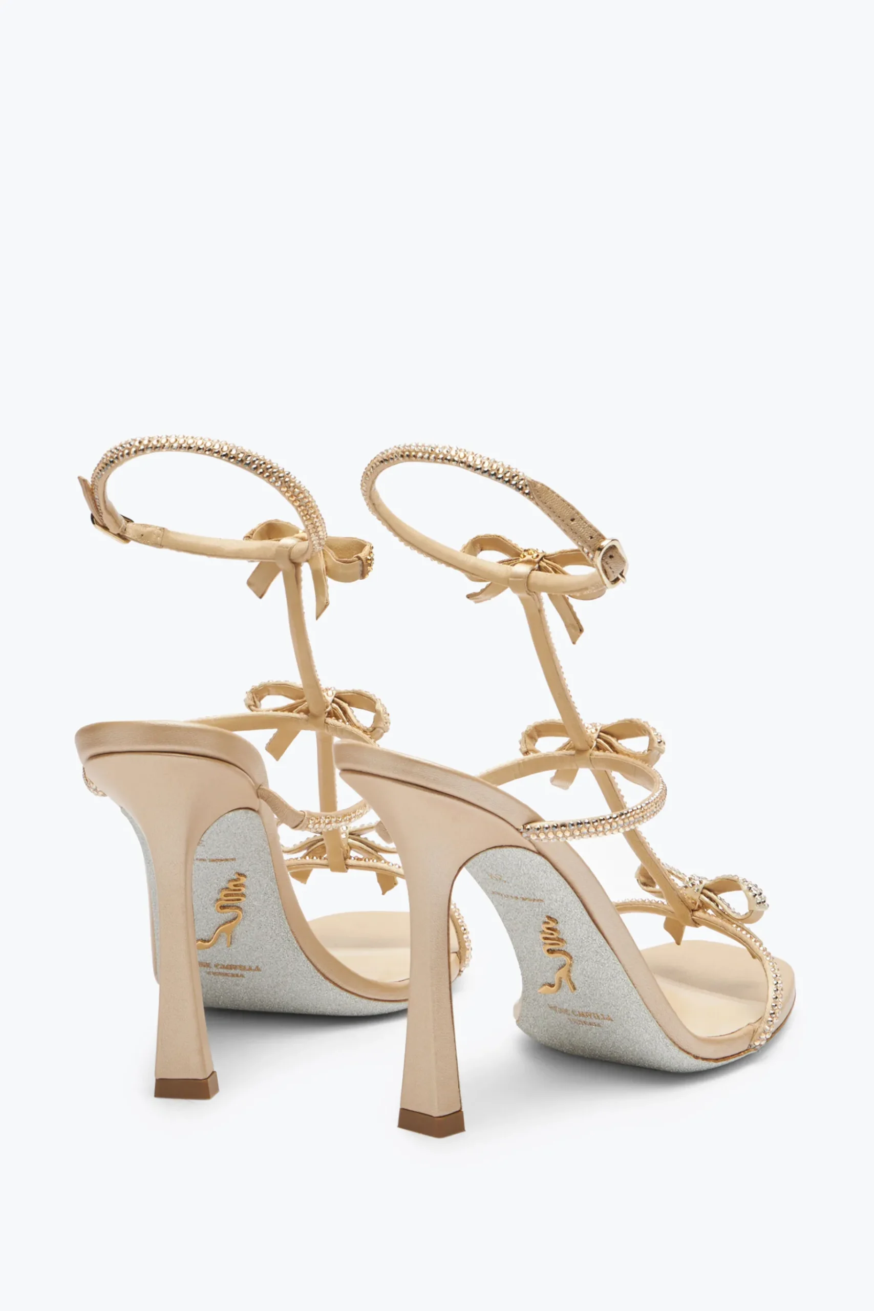 Per Le Damigelle|Sandali^Rene Caovilla Sandalo Caterina Con Cristalli 105 Beige