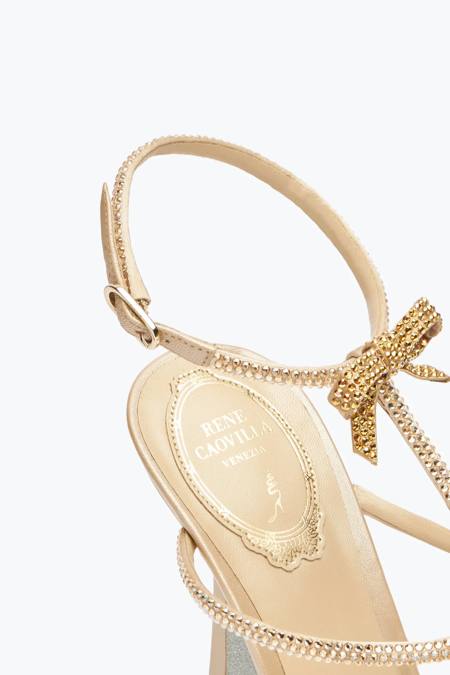 Per Le Damigelle|Sandali^Rene Caovilla Sandalo Caterina Con Cristalli 105 Beige