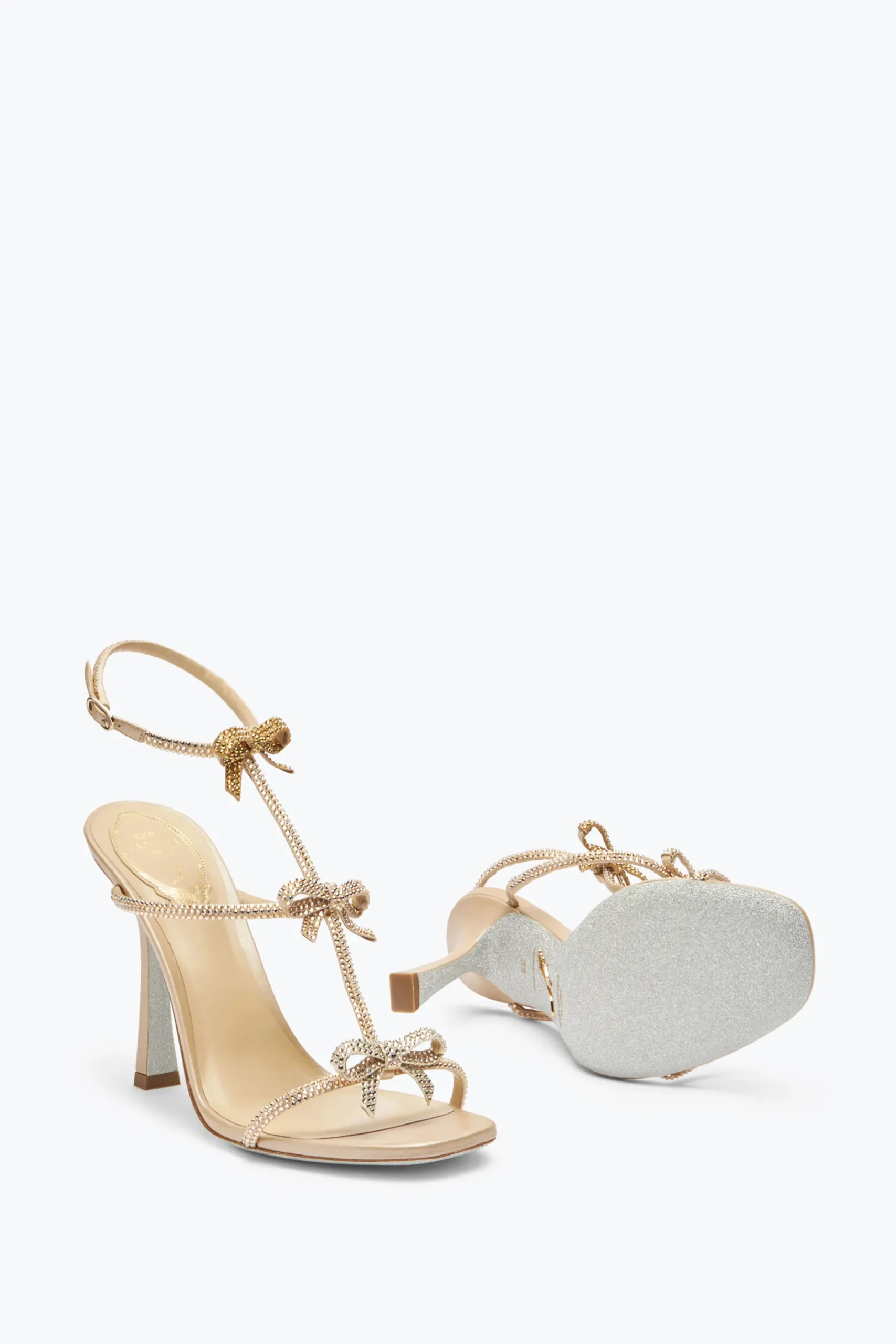 Per Le Damigelle|Sandali^Rene Caovilla Sandalo Caterina Con Cristalli 105 Beige