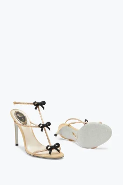 Sandali^Rene Caovilla Sandalo Caterina Neutral Con Cristalli Oro E Neri 105 Nude