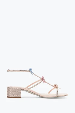 Sandali^Rene Caovilla Sandalo Caterina Con Cristalli Multicolor 40 Pesca