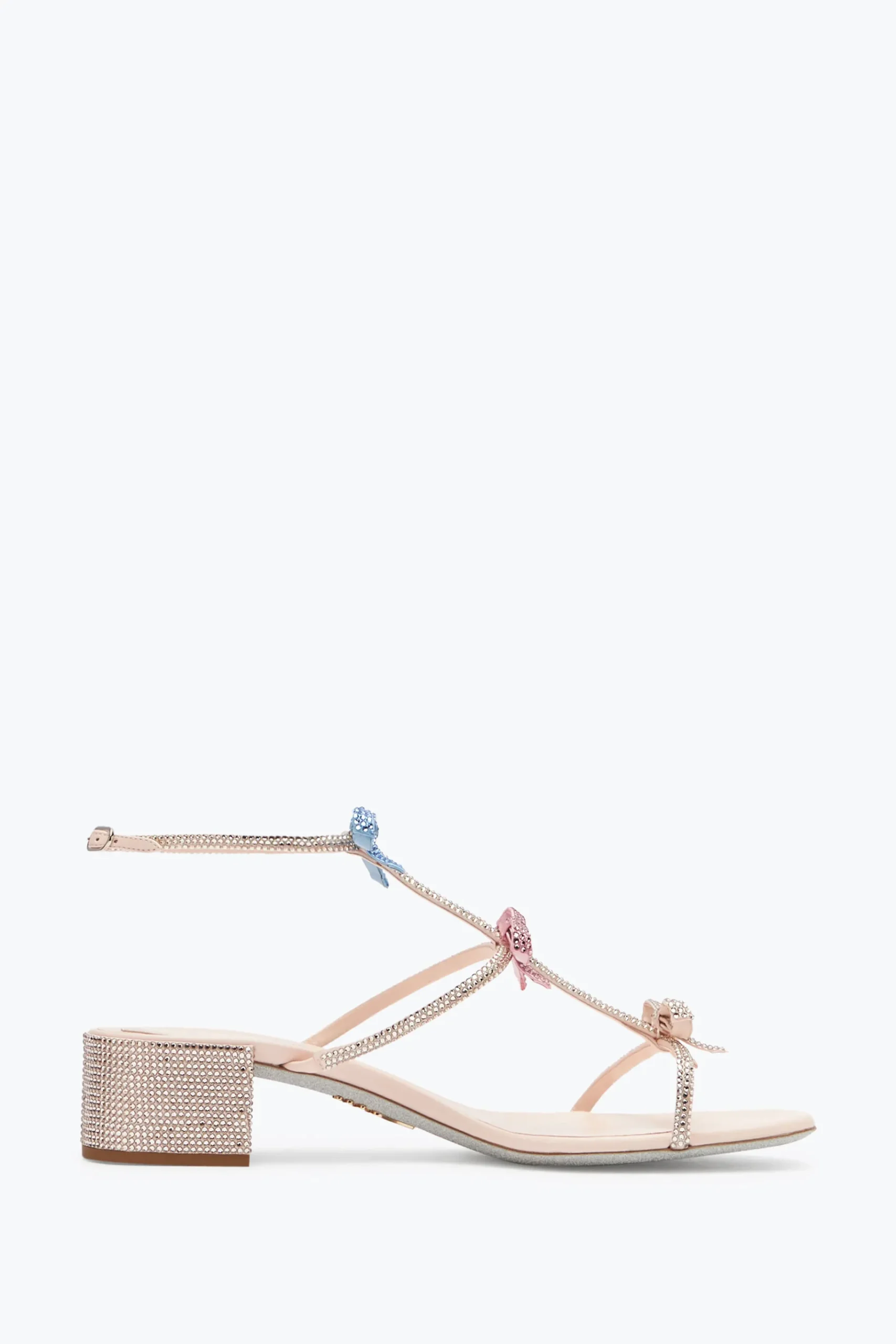 Sandali^Rene Caovilla Sandalo Caterina Con Cristalli Multicolor 40 Pesca