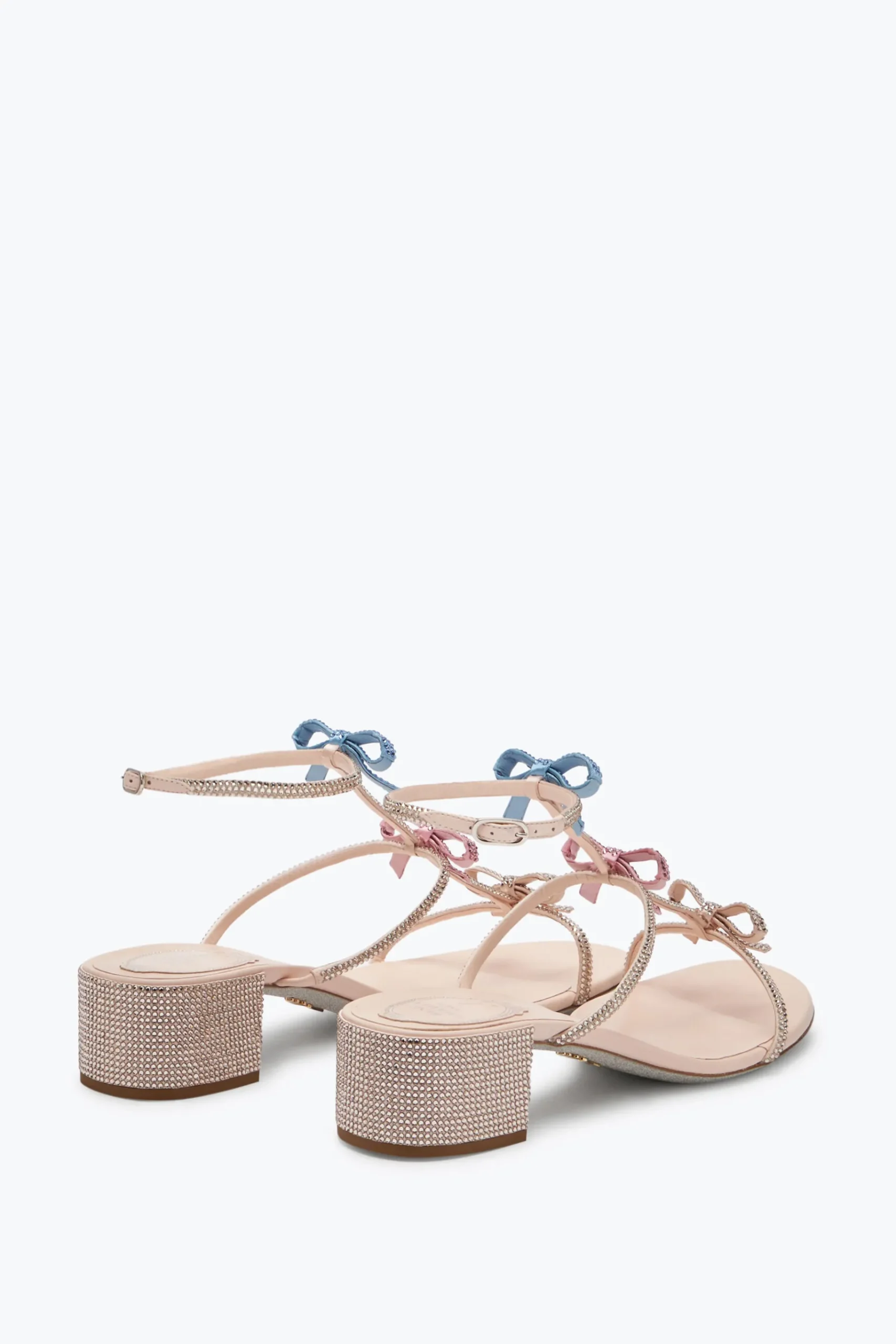 Sandali^Rene Caovilla Sandalo Caterina Con Cristalli Multicolor 40 Pesca