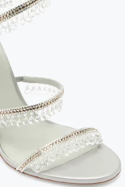Clutch|Icone^Rene Caovilla Sandalo Chandelier 105 Argento