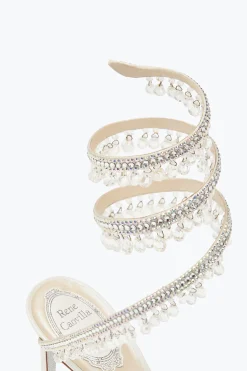 Icone|Sandali^Rene Caovilla Sandalo Chandelier 80 Avorio