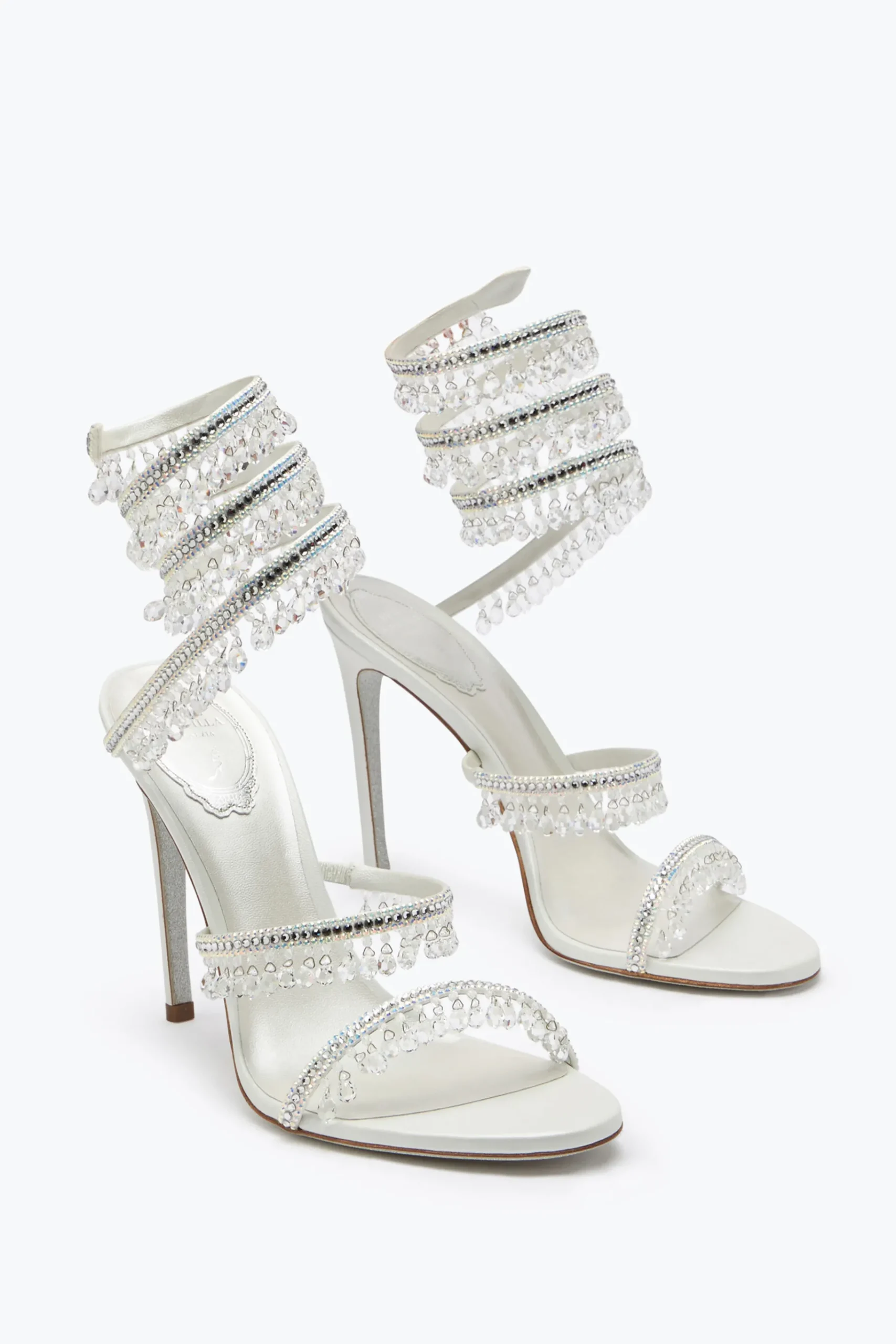 Collezione Sposa|Icone^Rene Caovilla Sandalo Chandelier 105 Avorio