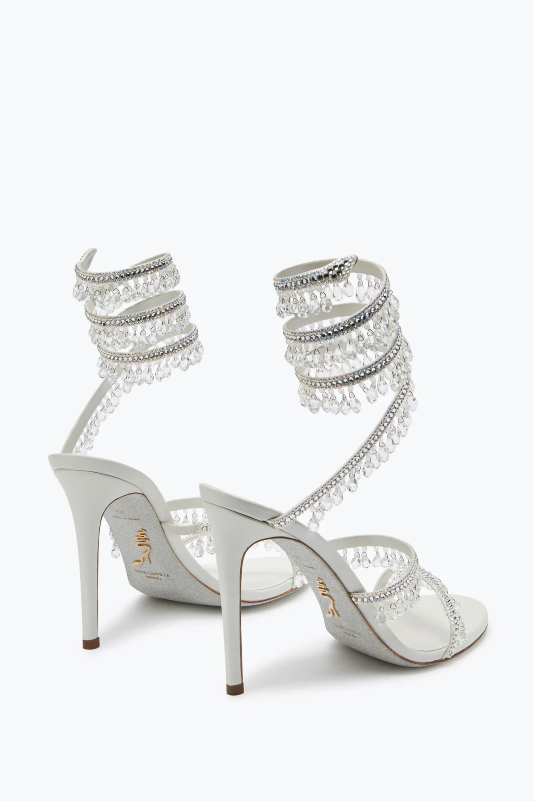 Collezione Sposa|Icone^Rene Caovilla Sandalo Chandelier 105 Avorio