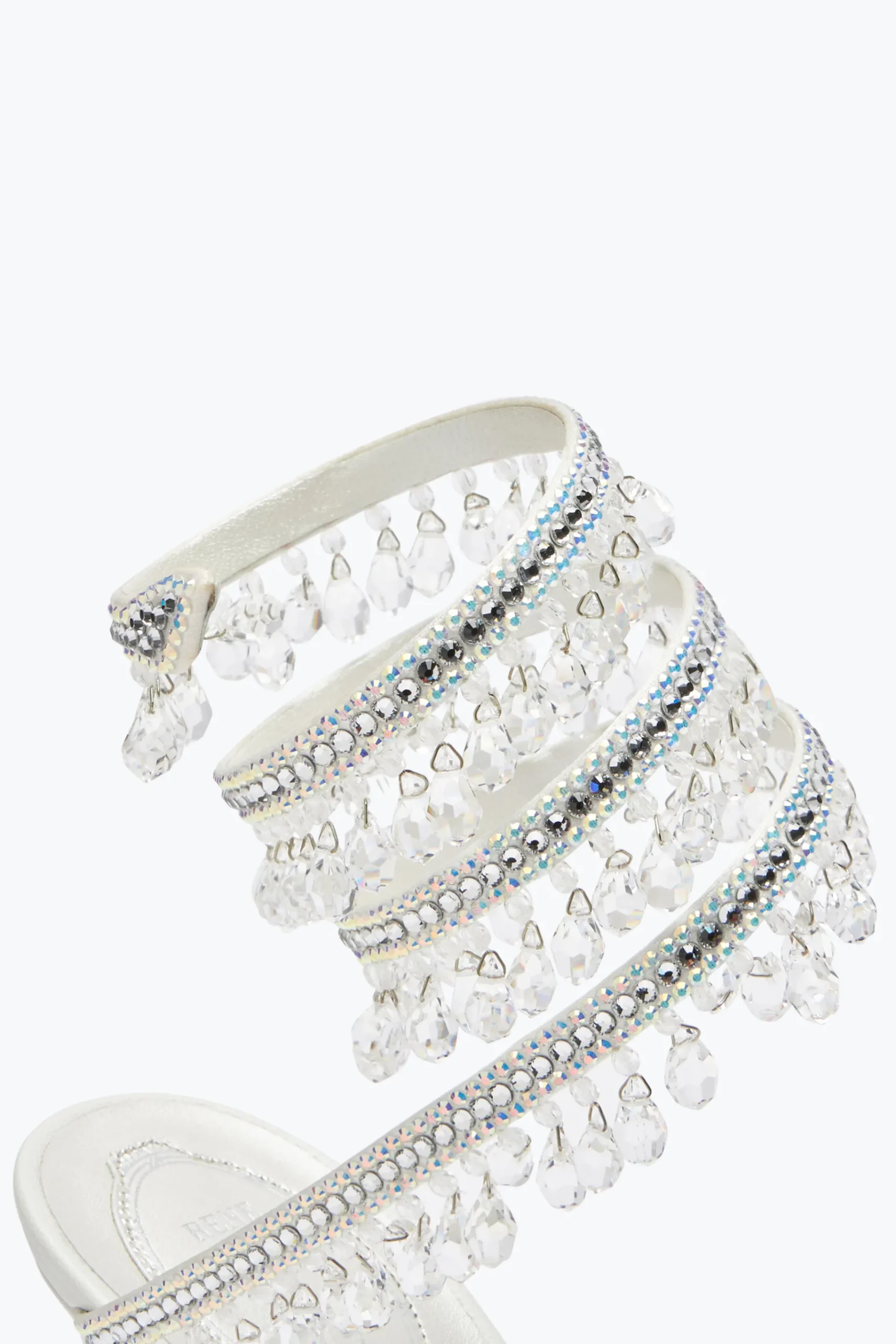 Collezione Sposa|Icone^Rene Caovilla Sandalo Chandelier 105 Avorio
