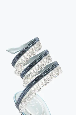 Sandali^Rene Caovilla Sandalo Chandelier 105 Azzurro Polvere