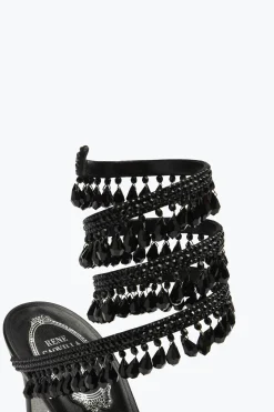 Clutch|Icone^Rene Caovilla Sandalo Chandelier 105 Nero