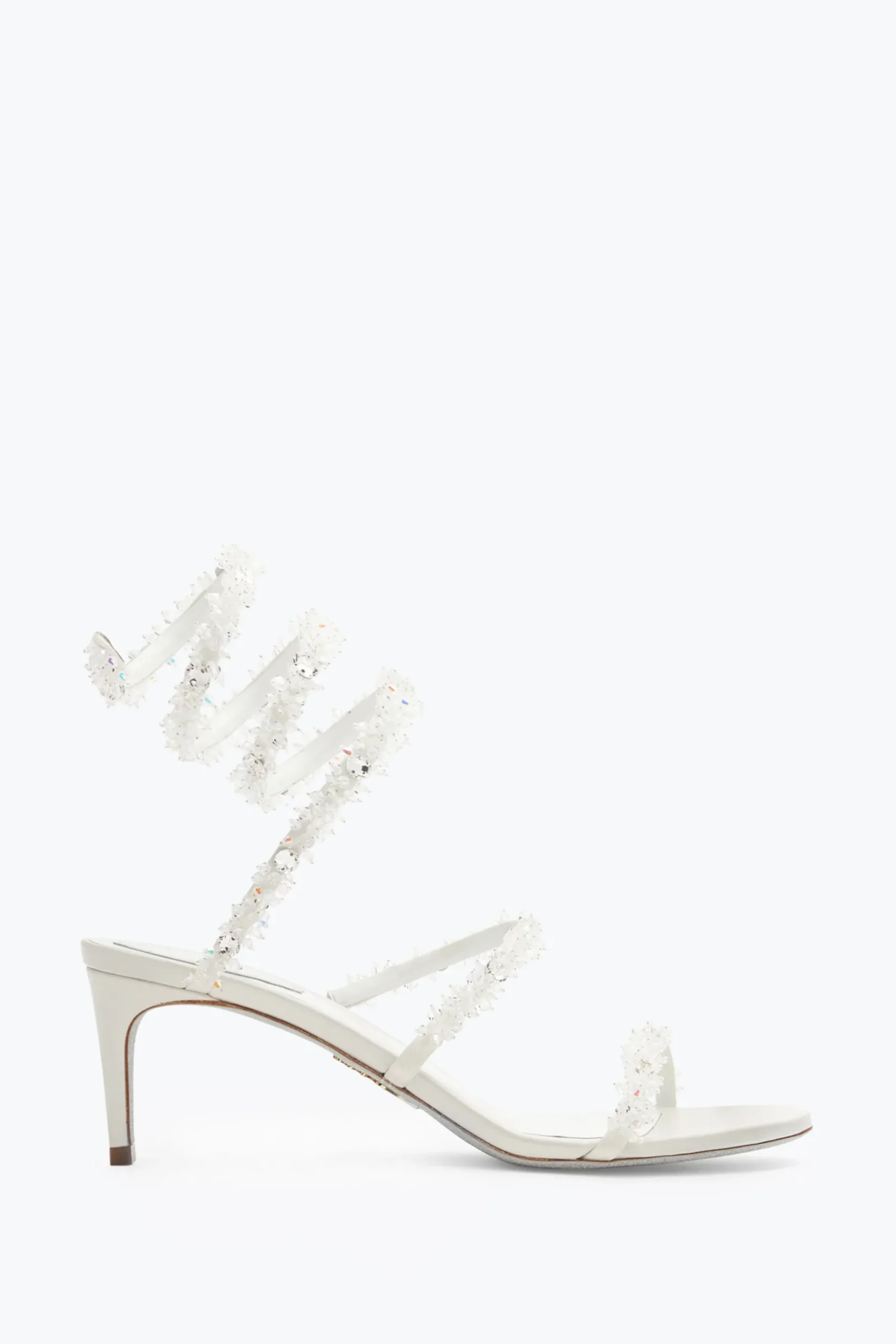Collezione Sposa|Sandali^Rene Caovilla Sandalo Cinderella Con Serpente 60 Bianco