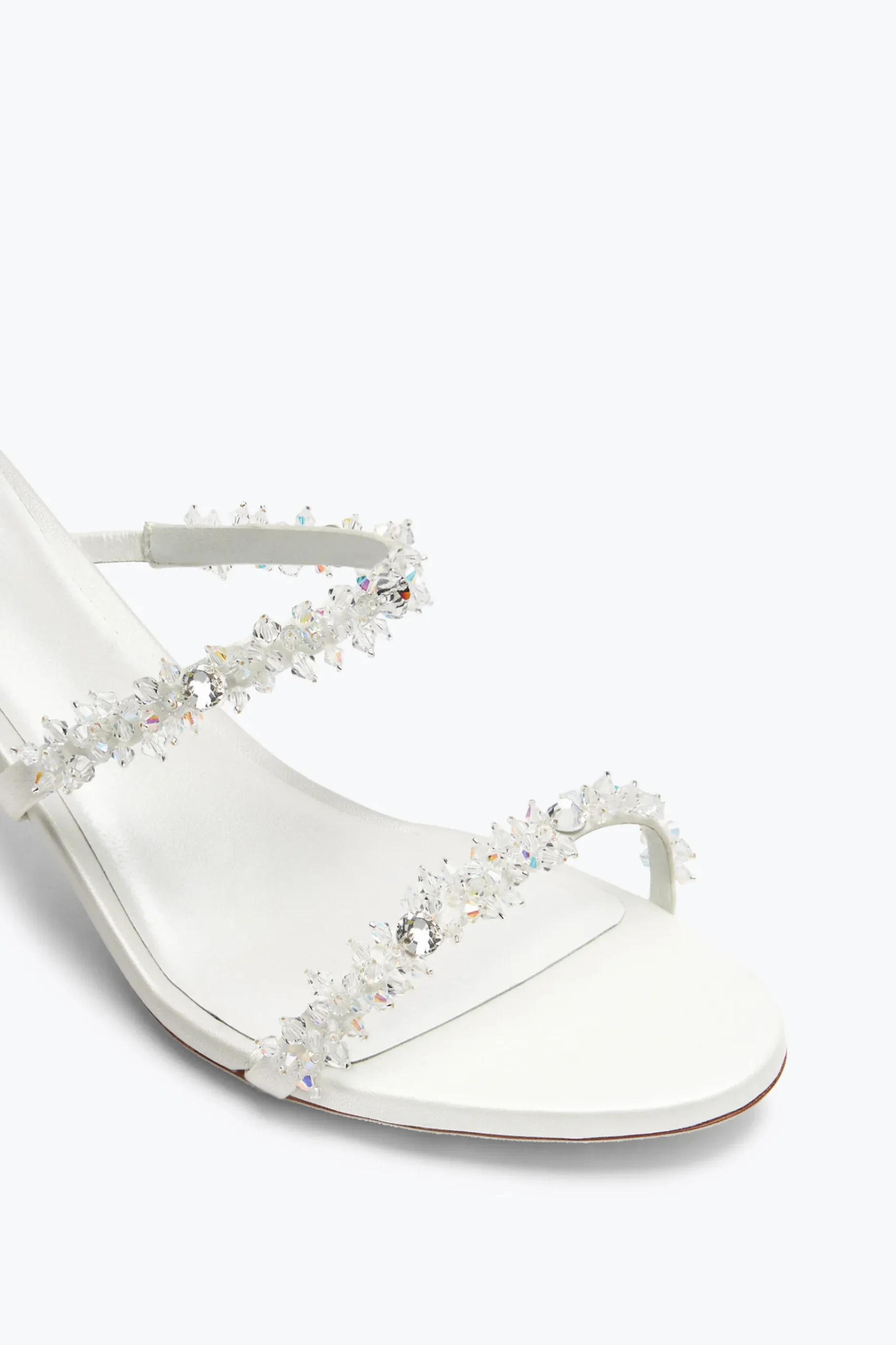 Collezione Sposa|Sandali^Rene Caovilla Sandalo Cinderella Con Serpente 60 Bianco